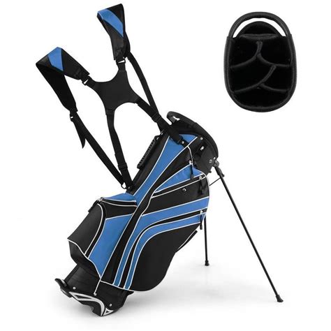 Costway Golf Stand Cart Bag w/6 Way Divider Carry Organizer.